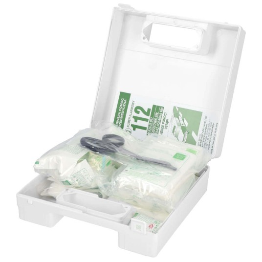 APTECZKA PRZENOŚNA BDR Z WIESZAKIEM ŚCIENNYM (DIN 13164 USTNIK)