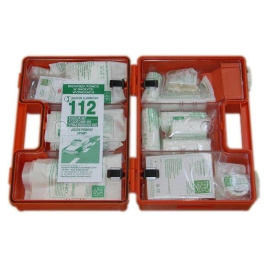 APTECZKA PRZENOŚNA K-10 Z WIESZAKIEM ŚCIENNYM (DIN 13164 USTNIK)