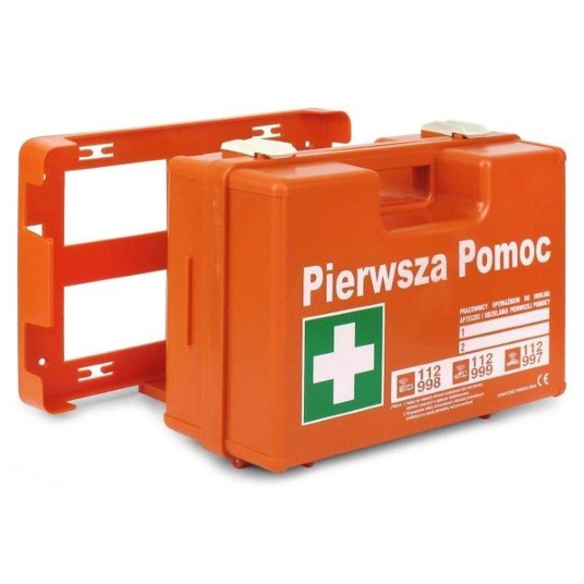 APTECZKA PRZENOŚNA K-15 Z WIESZAKIEM ŚCIENNYM (DIN 13157 USTNIK)