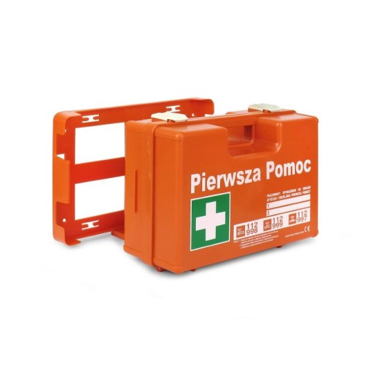 APTECZKA PRZENOŚNA K-20 Z WIESZAKIEM ŚCIENNYM (DIN 13164 DIN 13157 USTNIK)