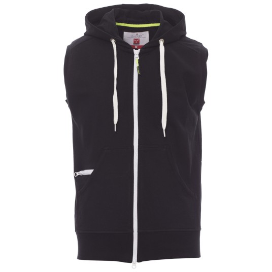 BEZRĘKAWNIK ROZPINANY BOXER+ - CZARNY