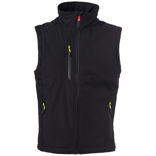 BEZRĘKAWNIK SOFTSHELL CREEK VEST LITE PAD - CZARNY-CZARNY