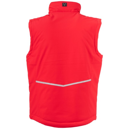 BEZRĘKAWNIK SOFTSHELL CREEK VEST LITE PAD - CZERWONY-CZARNY