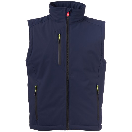 BEZRĘKAWNIK SOFTSHELL CREEK VEST LITE PAD - GRANATOWY-CZARNY