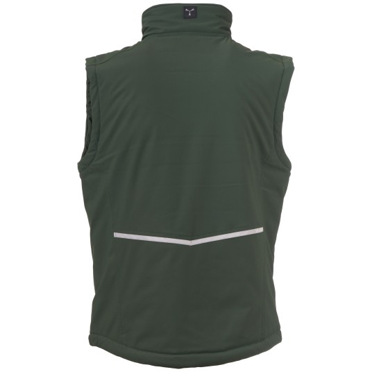 BEZRĘKAWNIK SOFTSHELL CREEK VEST LITE PAD - LEŚNA ZIELEŃ-CZARNY