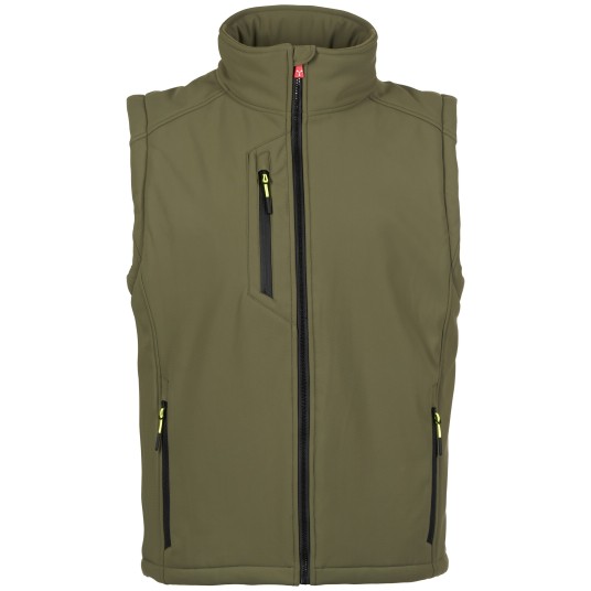 BEZRĘKAWNIK SOFTSHELL CREEK VEST PAD - ZIELONY WOJSKOWY-ZIELONY