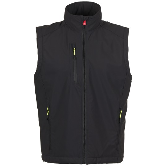 BEZRĘKAWNIK SOFTSHELL CREEK VEST ULTRALITE PAD - ANTRACYTOWY-CZARNY