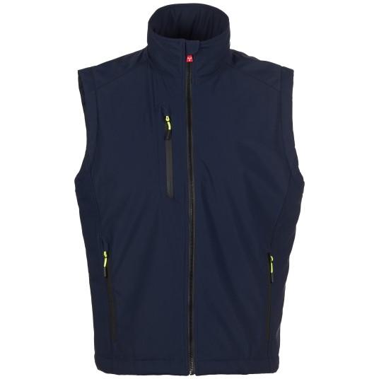 BEZRĘKAWNIK SOFTSHELL CREEK VEST ULTRALITE PAD - GRANATOWY-CZARNY