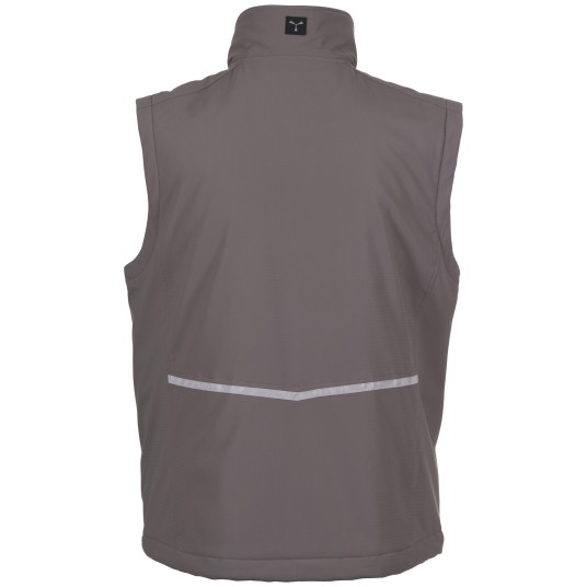BEZRĘKAWNIK SOFTSHELL CREEK VEST ULTRALITE PAD - ZADYMIONY-CZARNY
