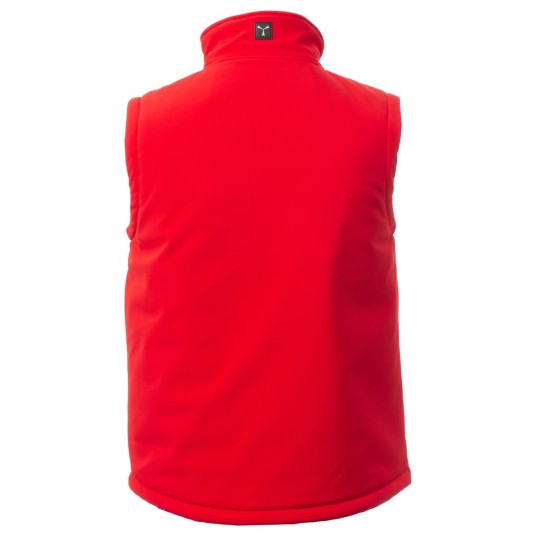 BEZRĘKAWNIK SOFTSHELL GALE VEST PAD - CZERWONY-CZARNY