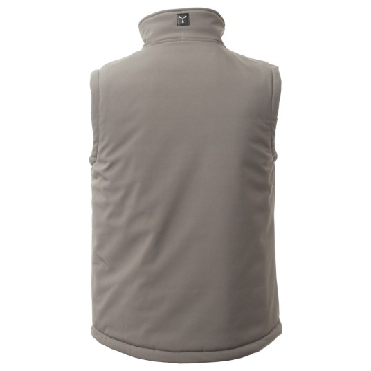 BEZRĘKAWNIK SOFTSHELL GALE VEST PAD - ZADYMIONY-CZARNY