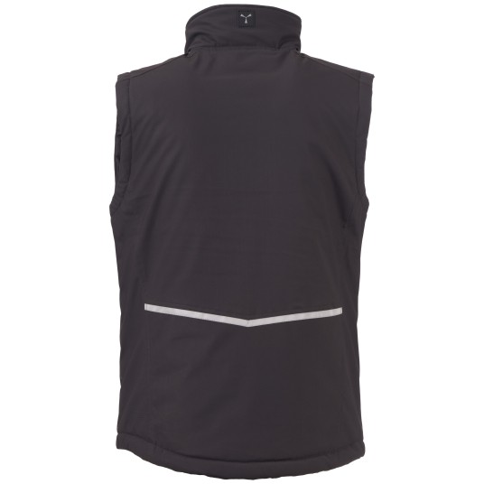 BEZRĘKAWNIK SOFTSHELL STREAM VEST LITE PAD - ANTRACYTOWY-CZARNY