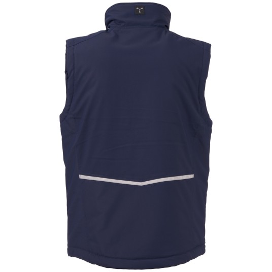 BEZRĘKAWNIK SOFTSHELL STREAM VEST LITE PAD - GRANATOWY-CZARNY