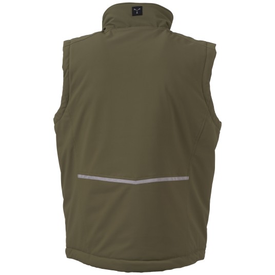 BEZRĘKAWNIK SOFTSHELL STREAM VEST LITE PAD - ZIELONY WOJSKOWY-ZIELONY