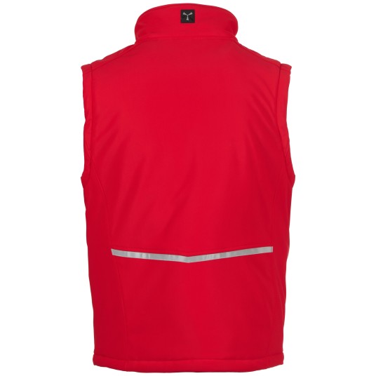 BEZRĘKAWNIK SOFTSHELL STREAM VEST PAD - CZERWONY-CZARNY