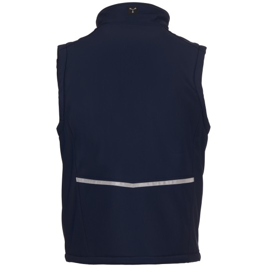 BEZRĘKAWNIK SOFTSHELL STREAM VEST PAD - GRANATOWY-KRÓLEWSKI NIEBIESKI