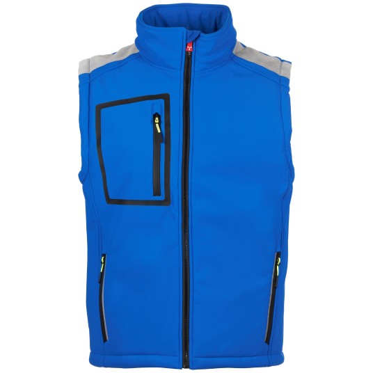 BEZRĘKAWNIK SOFTSHELL STREAM VEST PAD - KRÓLEWSKI NIEBIESKI-GRANATOWY