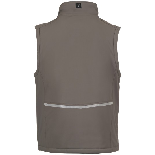 BEZRĘKAWNIK SOFTSHELL STREAM VEST PAD - ZADYMIONY-CZARNY
