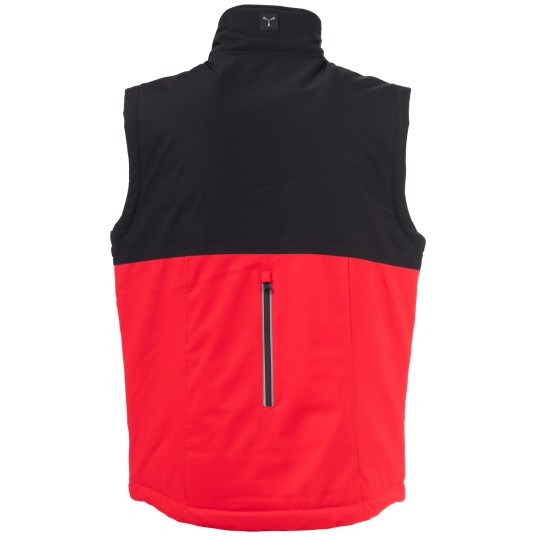 BEZRĘKAWNIK SOFTSHELL WISE VEST LITE PAD - CZERWONY-CZARNY