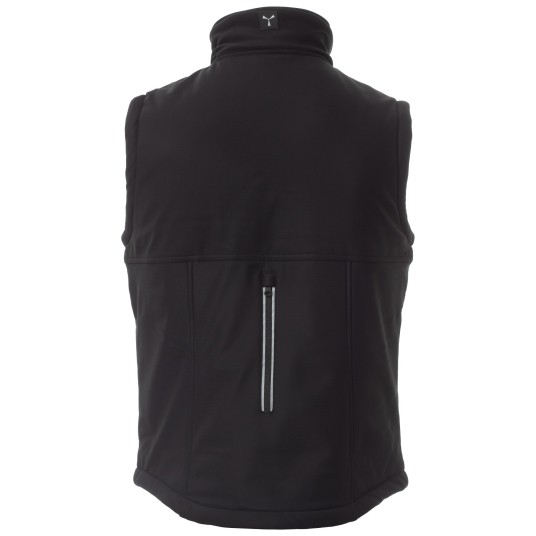 BEZRĘKAWNIK SOFTSHELL WISE VEST PAD - CZARNY-CZARNY