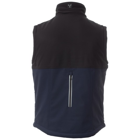 BEZRĘKAWNIK SOFTSHELL WISE VEST PAD - GRANATOWY-CZARNY