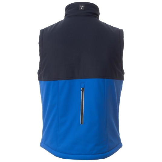 BEZRĘKAWNIK SOFTSHELL WISE VEST PAD - KRÓLEWSKI NIEBIESKI-GRANATOWY