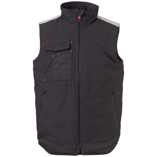 BEZRĘKAWNIK SOFTSHELL WONDER VEST LITE PAD - ANTRACYTOWY-CZARNY