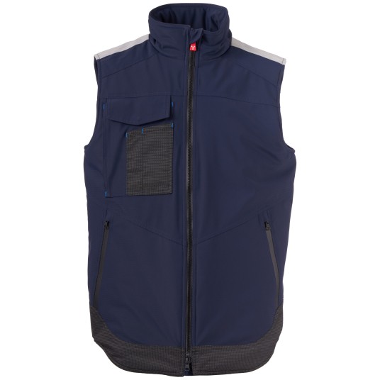 BEZRĘKAWNIK SOFTSHELL WONDER VEST LITE PAD - GRANATOWY-KRÓLEWSKI NIEBIESKI