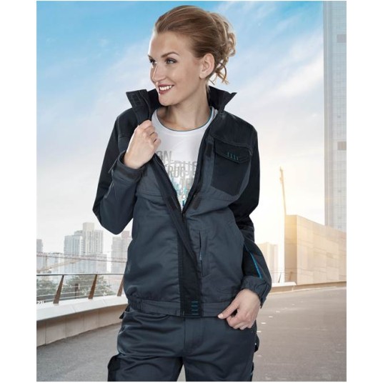 BLUZA 4TECH 01 DAMSKA - SZARO-CZARNY - 164-172CM