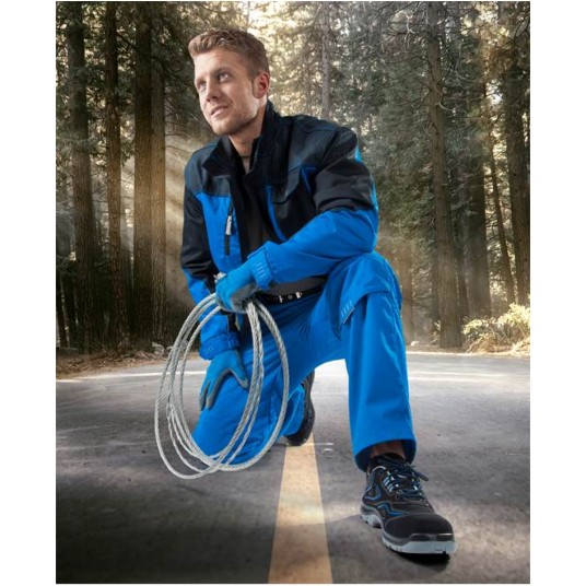 BLUZA 4TECH 01 - NIEBIESKO-CZARNY - 176-182CM