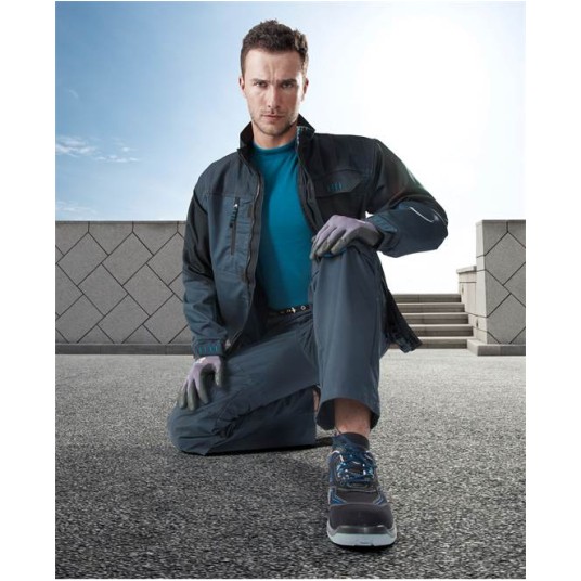 BLUZA 4TECH 01 - SZARO-CZARNY - 176-182CM