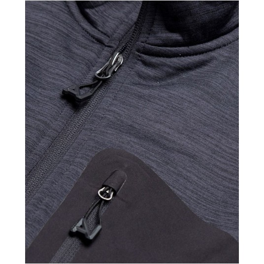 BLUZA BREEFFIDRY MELANGE - CIEMNOSZARY