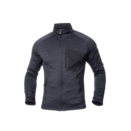 BLUZA BREEFFIDRY MELANGE - CIEMNOSZARY