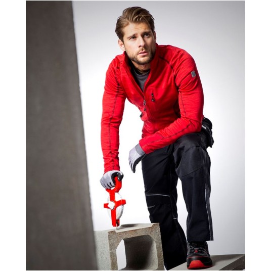 BLUZA BREEFFIDRY MELANGE - CZERWONY