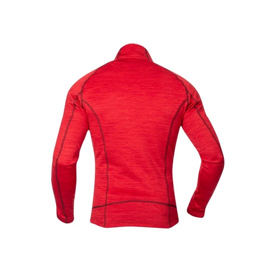 BLUZA BREEFFIDRY MELANGE - CZERWONY