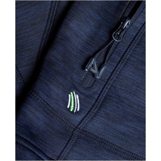 BLUZA BREEFFIDRY MELANGE - GRANATOWY