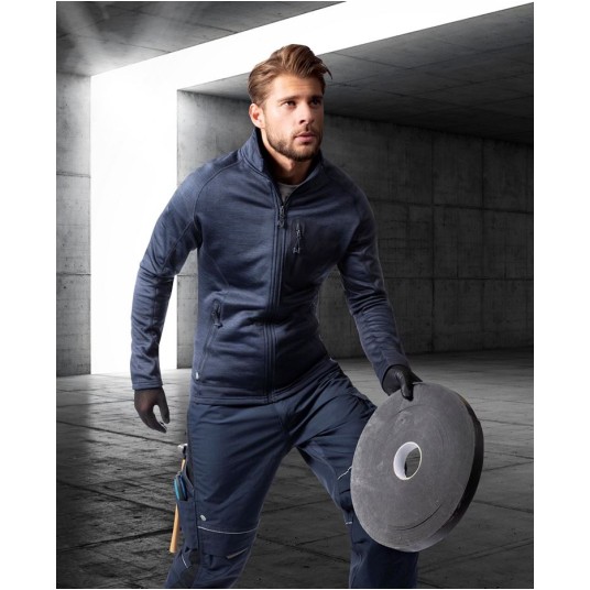 BLUZA BREEFFIDRY MELANGE - GRANATOWY