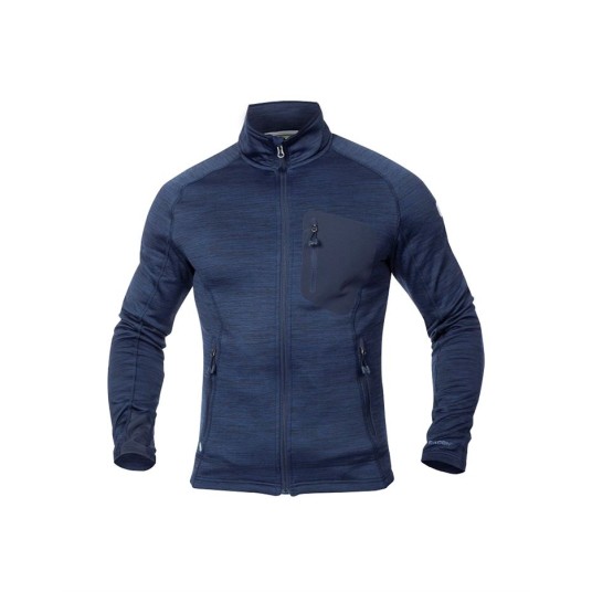 BLUZA BREEFFIDRY MELANGE - GRANATOWY