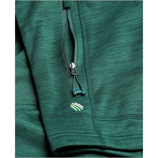 BLUZA BREEFFIDRY MELANGE - ZIELONY