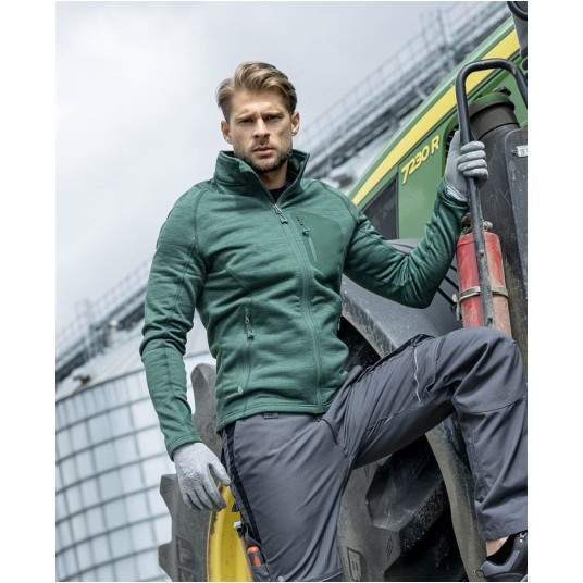 BLUZA BREEFFIDRY MELANGE - ZIELONY