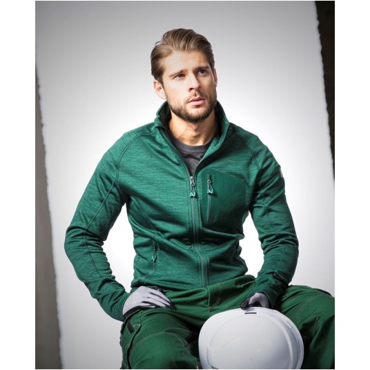 BLUZA BREEFFIDRY MELANGE - ZIELONY