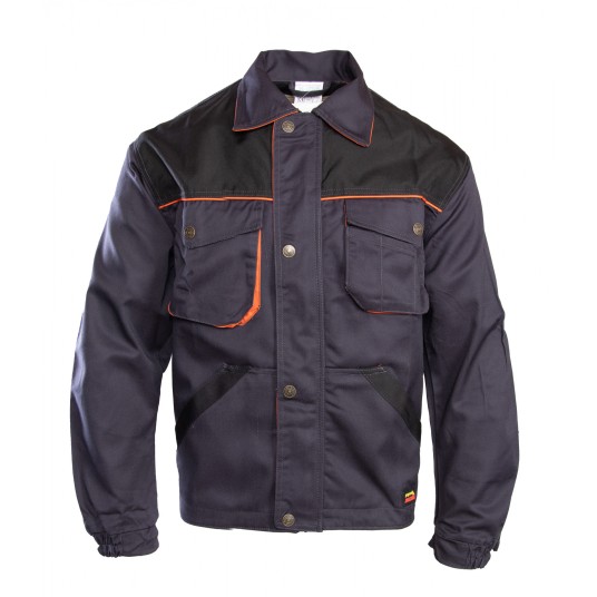 BLUZA BRIXTON PRACTICAL - GRAFITOWO-POMARAŃCZOWY