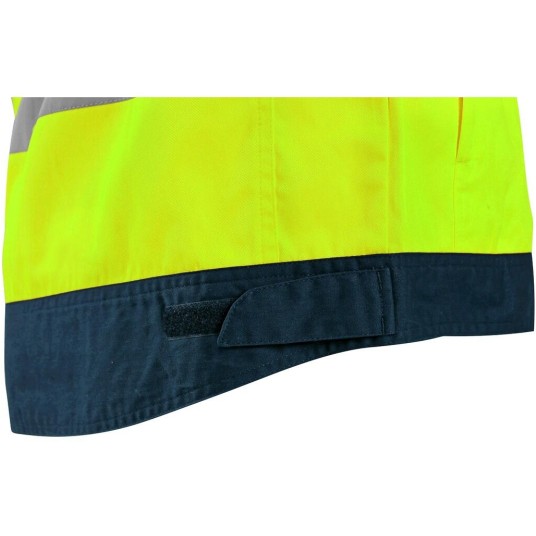 BLUZA CXS HALIFAX MĘSKA OSTRZEG. Z SIATKĄ - ŻÓŁTO-NIEBIESKI