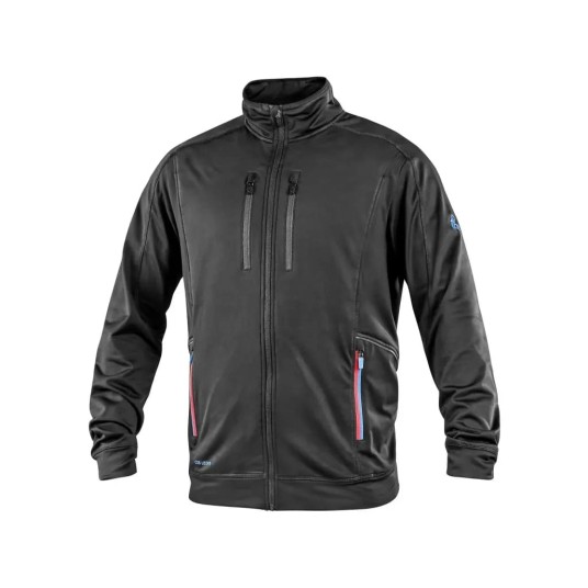 BLUZA CXS LEONIS - CZARNY Z NIEBIESKO-CZERWONYMI DODATKAMI HV