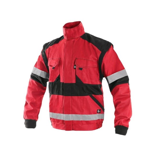 BLUZA CXS LUXY BRIGHT MĘSKA - CZERWONO-CZARNY