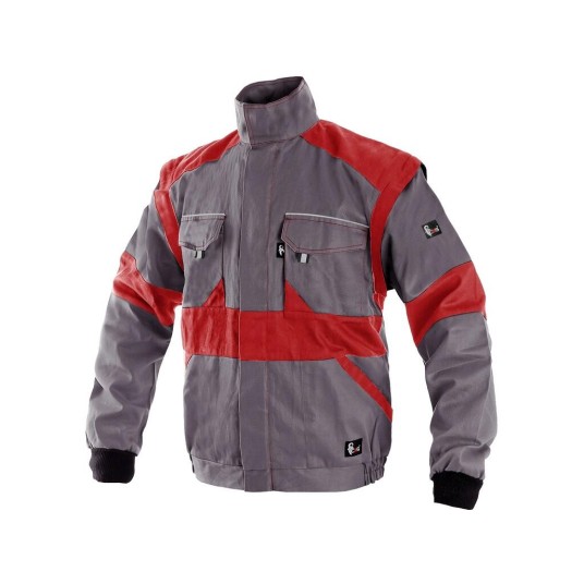 BLUZA CXS LUXY EDA MĘSKA - SZARO-CZERWONY