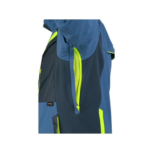 BLUZA CXS NAOS MĘSKA HV ŻÓŁTE ELEM. - NIEBIESKI