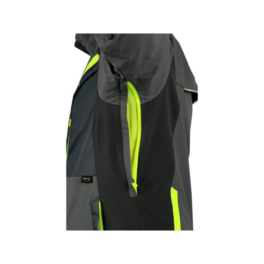 BLUZA CXS NAOS MĘSKA HV ŻÓŁTE ELEM. - SZARO-CZARNY