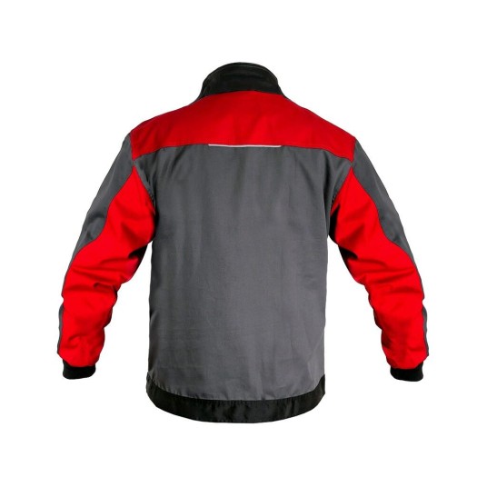 BLUZA CXS PHOENIX PERSEUS MĘSKA - SZARO-CZERWONY