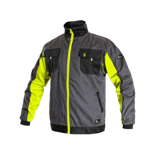 BLUZA CXS PHOENIX PERSEUS MĘSKA - SZARO-ŻÓŁTY